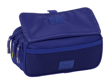 piórnik duży potrójny trzykomorowy z kieszonką FC Barcelona SQ oficjalny