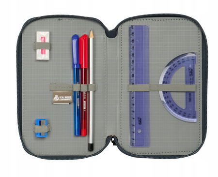 piórnik potrójny z wyposażeniem Real Madryt Blanco oficjalny