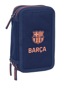 piórnik potrójny z wyposażeniem FC Barcelona Navy oficjalny