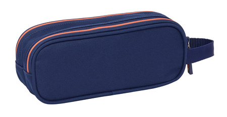 piórnik podwójny dwukomorowy FC Barcelona Navy oficjalny