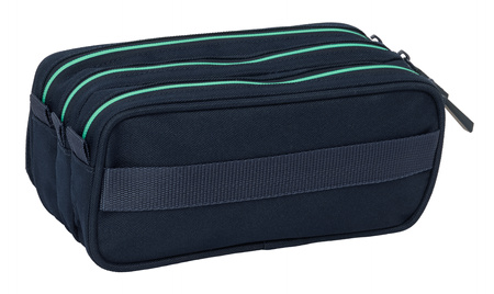 piórnik duży potrójny trzykomorowy z kieszonką Real Madryt VE oficjalny