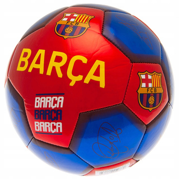 piłka nożna r.5 FC Barcelona Sig 26 z podpisami Oficjalna