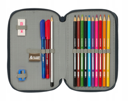 piórnik podwójny z wyposażeniem Real Madryt Blanco oficjalny