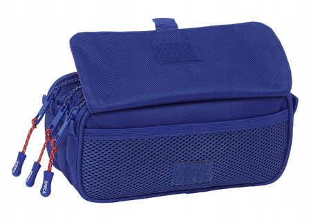 piórnik duży potrójny trzykomorowy z kieszonką FC Barcelona ST oficjalny