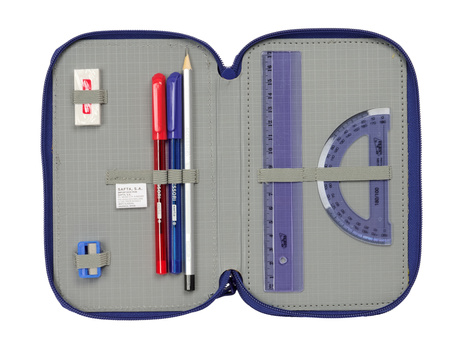 piórnik potrójny z wyposażeniem FC Barcelona SQ oficjalny