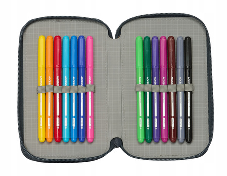 piórnik podwójny z wyposażeniem Real Madryt Blanco oficjalny