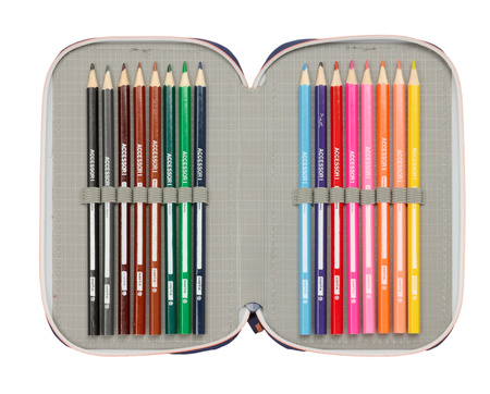 piórnik potrójny z wyposażeniem Real Madryt VE oficjalny