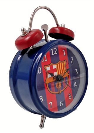 budzik klasyczny FC Barcelona Twin Bell Oficjalny