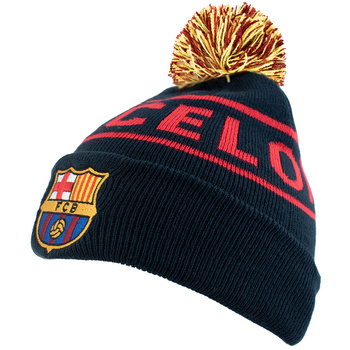 czapka zimowa z pomponem FC Barcelona Granat Oficjalna