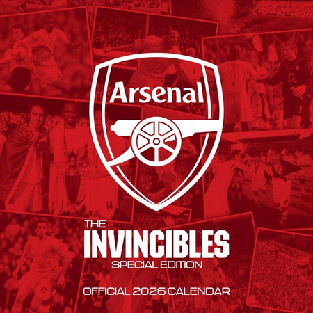 kalendarz ścienny 2026 30x60 Arsenal FC The Invincibles oficjalny
