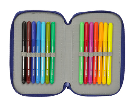 piórnik podwójny z wyposażeniem FC Barcelona SQ oficjalny