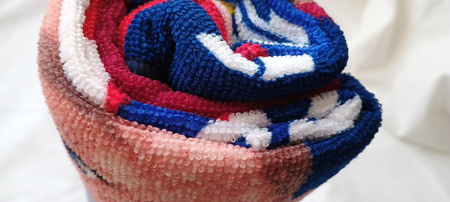 ręcznik lekki szybkoschnący 140 x 70 FC Barcelona Lewandowski oficjalny