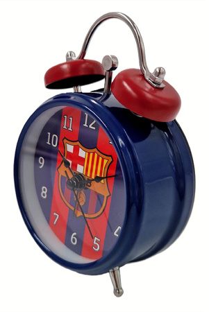 budzik klasyczny FC Barcelona Twin Bell Oficjalny