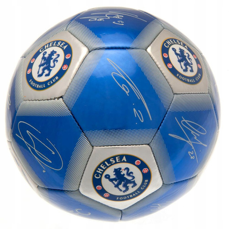 piłka nożna r.5 Chelsea FC z podpisami Oficjalna
